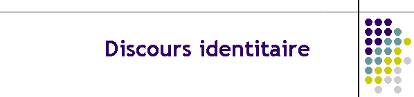 Discours identitaire